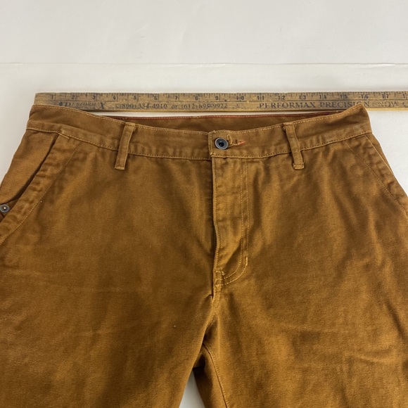 Raleigh Denim Workshop Canvas Pants Jones Fit Men’s Size 30 Brown ALTERED - Picture 5 of 14